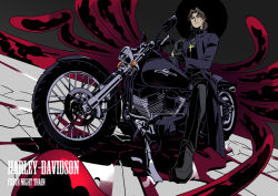 Rule 34 | 1boy, brown eyes, brown hair, cassock, cheekbones, cross, cross necklace, fate/stay night, fate (series), harley davidson, high contrast, jewelry, kon manatsu, kotomine kirei, male focus, motor vehicle, motorcycle, necklace, sexy44, solo, vehicle