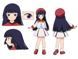 Rule 34 | angelic layer, black hair, kobayashi hatoko, purple eyes, school uniform, serafuku