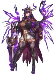 Rule 34 | 1girl, boots, braid, breasts, cape, claws, demon horns, feet, female focus, full body, game cg, groin, hair ornament, hand on own hip, hands up, high heel boots, high heels, highres, holding, holding sword, holding weapon, horns, huge breasts, legs, legs apart, long sleeves, looking at viewer, maou to shugo kishi, melon22, multicolored hair, original, parted lips, pink eyes, serious, skirt, solo, standing, sword, thick thighs, thigh boots, thighhighs, thighs, tiara, transparent background, twin braids, two-tone hair, weapon, white skirt, zettai ryouiki