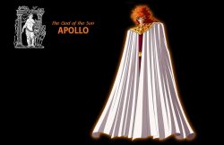Rule 34 | apollo (saint seiya), armor, cape, fire, god of the sun, male focus, mythology, orange hair, saint seiya, sun