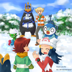 Rule 34 | barry (pokemon), blue eyes, blue hair, creatures (company), dawn (pokemon), game freak, kenny (pokemon), nintendo, pokemon, pokemon (anime), tagme