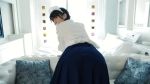 Rule 34 | 1girl, animated, asian, ass, bed, black hair, clothes lift, from behind, guild-085, japanese (nationality), looking back, panties, photo (medium), pov, school uniform, skirt, skirt lift, tagme, thighs, underwear, upskirt, video