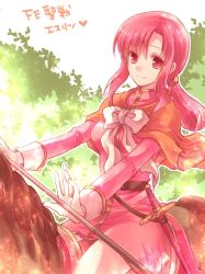 Rule 34 | 1girl, animal, ethlyn (fire emblem), fire emblem, fire emblem: genealogy of the holy war, gloves, harushino, horse, horseback riding, looking at viewer, nintendo, pink hair, red eyes, riding, smile, sword, weapon