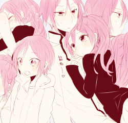 Rule 34 | 10s, 1boy, 1girl, bad id, bad pixiv id, blush, brother and sister, chidori (@rom), closed eyes, fang, free!, leaning on person, long hair, matsuoka gou, matsuoka rin, red eyes, red hair, school uniform, siblings, tears, time paradox, aged down