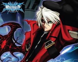 Rule 34 | arc system works, blazblue, devoured by darkness, heterochromia, male focus, ragna the bloodedge, solo, tagme, white hair