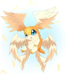 Rule 34 | 1other, digimon, digimon (creature), highres, original, other focus, patamon, solo, wings, x-antibody