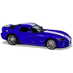 Rule 34 | blue car, car, dodge viper, highres, kaiware, motor vehicle, no humans, original, shadow, simple background, sports car, vehicle focus, white background