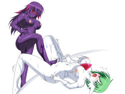 Rule 34 | 2girls, artist request, ass, barefoot, blush, breasts, closed eyes, collarbone, colored skin, creatures (company), eyes visible through hair, feet, femdom, footjob, full body, game freak, gardevoir, gen 3 pokemon, gen 4 pokemon, gradient hair, green hair, hand on own hip, highres, large breasts, long hair, looking down, lying, mismagius, multicolored hair, multiple girls, navel, nintendo, nipples, nude, on back, open mouth, penis, personification, pink hair, pokemon, pokemon (creature), pokemon dppt, pokemon rse, purple hair, purple skin, red eyes, saliva, shiny skin, short hair, simple background, spread legs, standing, standing on one leg, sweat, tears, toes, tongue, tongue out, trembling, wet, white background, yuri