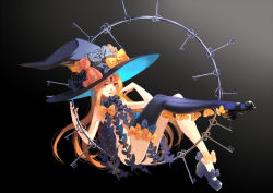 Rule 34 | 1girl, abigail williams (fate), abigail williams (second ascension) (fate), asymmetrical legwear, black bow, black panties, blonde hair, bow, douyougen, facial mark, fate/grand order, fate (series), forehead mark, hat, hat bow, key, charm (object), keyhole, long hair, mismatched legwear, orange bow, panties, polka dot, polka dot bow, red eyes, revealing clothes, solo, thighhighs, underwear, very long hair, witch hat