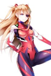 Rule 34 | 10s, 1girl, blue eyes, bodysuit, evangelion: 3.0 you can (not) redo, eyepatch, long hair, neon genesis evangelion, orange hair, plugsuit, rebuild of evangelion, smile, solo, souryuu asuka langley, twintails, two side up, you06