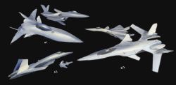Rule 34 | aircraft, airplane, airplane wing, asterozoa, black background, fighter jet, flying, jet, military, military vehicle, multiple views, no humans, original, vehicle focus