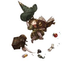 Rule 34 | 10s, 1boy, ahoge, apple, bag, book, boots, bottle, feathers, food, freckles, fruit, full body, granblue fantasy, harvin, harvin, hat, male focus, minaba hideo, norcel, official art, open mouth, orange eyes, orange hair, pointy ears, solo, transparent background, wizard hat