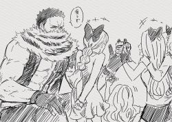 Rule 34 | 1boy, 4girls, age difference, brother and sister, charlotte katakuri, multiple girls, one piece, siblings, smile