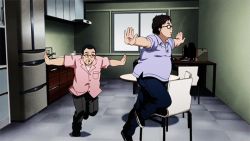 Rule 34 | 10s, 2boys, animated, animated gif, glasses, kinoshita seiichi, multiple boys, shirobako