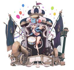 Rule 34 | &gt; o, 1girl, ;d, absurdres, animal ears, artist request, bare legs, blue hat, blue jacket, blue shorts, breasts, commission, crop top, drum, drumsticks, dungeon and fighter, epaulettes, flag, flats, french horn, hat, highres, holding, instrument, jacket, leg up, lifeff, long hair, long sleeves, looking at viewer, micro shorts, midriff, mouse ears, mouse girl, mouse tail, navel, no bra, one eye closed, open clothes, open fly, open jacket, open mouth, outstretched arm, red eyes, revealing clothes, second-party source, shirt, shorts, simple background, small breasts, smile, solo, stomach, tail, thighs, twintails, very long hair, wavy hair, white background, white hair, white shirt