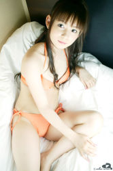 Rule 34 | bed, bikini, highres, nakagawa shoko, photo (medium), side-tie bikini bottom, swimsuit, tagme