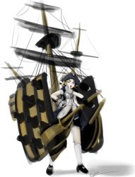 Rule 34 | 10s, 1girl, cannon, hat, highres, hms victory, kantai collection, ojou-sama pose, personification, signature, sofa499, solo, tricorne