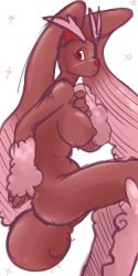 Rule 34 | animal ears, blush, breasts, creatures (company), furry, game freak, gen 4 pokemon, highres, lopunny, nintendo, nude, pokemon, pokemon (creature), rabbit ears, red eyes, tail