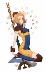 Rule 34 | 00s, 1girl, bad id, bad pixiv id, blonde hair, blue eyes, braid, breasts, feathers, final fantasy, final fantasy xii, feather hair ornament, long hair, penelo, romper, small breasts, solo, taiyaki gohan, twin braids, twintails