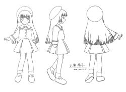Rule 34 | angelic layer, kobayashi hatoko, monochrome, school uniform, serafuku, sketch