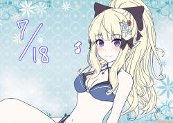 Rule 34 | 1girl, absurdres, blonde hair, highres, katsuragi (katukone), long hair, princess connect!, saren (princess connect!), smile, swimsuit, tagme