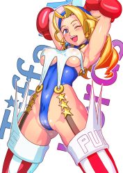 Rule 34 | capcom, cleft of venus, english text, highres, justice gakuen, simple background, solo, tagme, tiffany lords, tkgoishi, white background