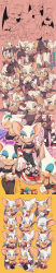 Rule 34 | absurdres, bat (animal), breasts, cleavage, expressions, heart, highres, knuckles the echidna, rouge the bat, shadow the hedgehog, sonic the hedgehog, sonic (series), wings