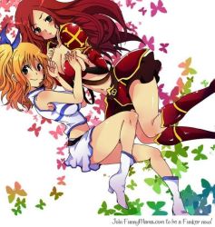 Rule 34 | breasts, erza scarlet, fairy tail, large breasts, lucy heartfilia, tagme