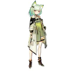 Rule 34 | 1girl, animal ear fluff, animal ears, arknights, bare shoulders, closed mouth, commentary request, derivative work, detached collar, dress, full body, green dress, green eyes, green hair, high heels, highres, jacket, jewelry, kal&#039;tsit (arknights), kuroshiroemaki, long sleeves, looking at viewer, material growth, off-shoulder dress, off shoulder, oripathy lesion (arknights), short hair, solo, standing, star of life, stethoscope, syringe, transparent background, watch, white hair, wristwatch