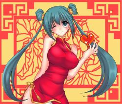 Rule 34 | china dress, chinese clothes, cui yifei, dress, green hair, highres, muv-luv, muv-luv alternative, muv-luv total eclipse, nail polish