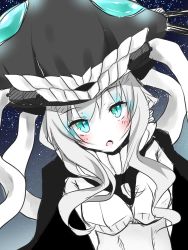 Rule 34 | 10s, 1girl, abyssal ship, blush, highres, kantai collection, long hair, looking at viewer, no nose, open mouth, pale skin, personification, sisterakuma, sky, solo, star (sky), starry sky, wo-class aircraft carrier