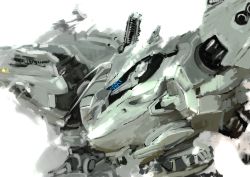 Rule 34 | armored core, armored core: for answer, from software, mecha, no humans, robot, solo, white background, white glint
