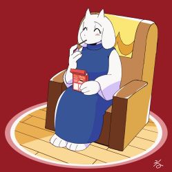 Rule 34 | 1boy, 1girl, animal ears, animated, armchair, blush, chair, fang, food, full-face blush, furry, furry female, furry with non-furry, goat ears, goat horns, highres, hood, hoodie, horns, interspecies, kiss, laughing, neruco, pocky, pocky kiss, sans (undertale), shared food, simple background, sitting, smile, teleport, toriel, undertale