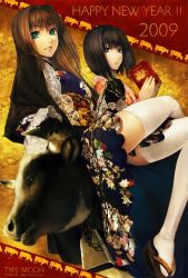 Rule 34 | 00s, 2009, cow, japanese clothes, sandals, type-moon