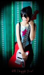 Rule 34 | cosplay, guitar, instrument, k-on!, long hair, nakano azusa, no thank you! (k-on!), photo (medium), solo