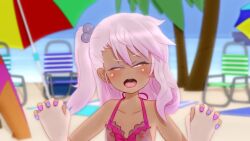 Rule 34 | 1girl, animated, audible music, breasts, chloe von einzbern, dark-skinned female, dark skin, fate/kaleid liner prisma illya, fate (series), flat chest, gs-mantis, highres, holding hands, implied sex, long hair, music, nail polish, small breasts, sound, tagme, video