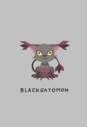 Rule 34 | blacktailmon, cat, digimon, digimon (creature), gloves, solo, tail, yellow eyes