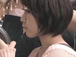 Rule 34 | actress request, animated, animated gif, asian, ass, breasts, breasts out, censored, clothing aside, cum, facial, from behind, gar-293, garcon, japanese (nationality), lowres, panties, panties aside, photo (medium), sex, short hair, spread ass, underwear