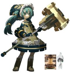 Rule 34 | 1girl, :|, absurdres, aqua eyes, aqua hair, bare shoulders, bikini, black eyes, black hair, blush, boots, cape, chess piece, chessboard, closed mouth, colored skin, commentary, contrapposto, dress, english commentary, fur trim, hair between eyes, hammer, hat, hatsune miku, highres, holding, holding weapon, long hair, multi-strapped bikini, multicolored eyes, photo inset, reference inset, rook (chess), short hair, sidelocks, simple background, smile, socks, standing, swimsuit, topdylan, tsurime, twintails, very long hair, vocaloid, weapon, white background, white legwear, white skin, yellow eyes, yellow footwear
