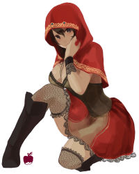 Rule 34 | 1girl, alternate costume, bad id, bad pixiv id, black eyes, black hair, blush, boots, breasts, bulleta, bulleta (cosplay), cape, capelet, company connection, corset, cosplay, dress, fishnet thighhighs, fishnets, folklore, grimm&#039;s fairy tales, hood, koiro (ahuronron), lace, lace-trimmed dress, lace-trimmed legwear, lace trim, large breasts, little red riding hood, little red riding hood (grimm), little red riding hood (grimm) (cosplay), patterned legwear, red cape, red dress, resident evil, resident evil 5, sheva alomar, solo, thighhighs, vampire (game)
