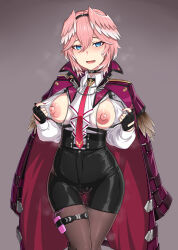Rule 34 | 1girl, absurdres, black gloves, black pantyhose, black shorts, blue eyes, breast zipper, breasts, fingerless gloves, gloves, gozaru, hair between eyes, hair wings, head wings, high-waist shorts, highres, hololive, large breasts, leather shorts, long sleeves, looking at viewer, necktie, nipples, pantyhose, pantyhose under shorts, pink hair, pink necktie, remote control vibrator, sex toy, shirt, shorts, solo, takane lui, takane lui (1st costume), thigh gap, thigh strap, vibrator, vibrator cord, vibrator in thigh strap, vibrator under clothes, virtual youtuber, white shirt, wings
