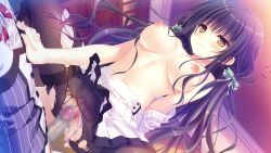 Rule 34 | 1boy, 1girl, blush, censored, game cg, highres, long hair, mosaic censoring, otome domain, penis, pussy, trap