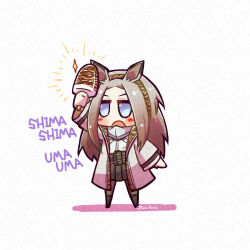 Rule 34 | 1girl, :o, animal ear fluff, animal ears, arknights, arm up, black footwear, black skirt, blue eyes, blush stickers, boots, brown hair, brown hairband, brown pantyhose, colored shadow, food, forehead, hairband, heavyrain (arknights), holding, holding food, jacket, long sleeves, open clothes, open jacket, open mouth, pantyhose, parted bangs, pleated skirt, romaji text, shadow, shirt, simple background, skirt, solo, translation request, twitter username, v-shaped eyebrows, white background, white jacket, white shirt, yodo rado