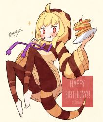 Rule 34 | + +, 10s, 1girl, :p, ahoge, bad id, bad twitter id, barefoot, blonde hair, blush, commentary request, crumbs, dated, drawstring, enk 0822, food, food on face, fork, fruit, highres, hood, hoodie, kemono friends, lizard tail, long sleeves, original, oversized clothes, pancake, pantyhose, red eyes, short hair, signature, solo, sparkle, star (symbol), strawberry, tail, toeless legwear, tongue, tongue out, western blue-tongued skink (kemono friends) (enk 0882)