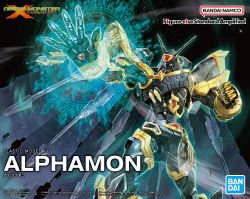 Rule 34 | alphamon, bandai, character name, clenched hand, copyright name, digimon, digimon (creature), logo, looking to the side, mecha, mechanical wings, official art, open hand, robot, wings, yellow eyes