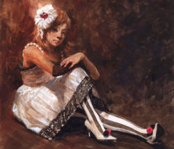 Rule 34 | 00s, 1girl, acrylic paint (medium), brown hair, don&#039;t say &quot;lazy&quot;, dress, gloves, hair ornament, high heels, hirasawa yui, k-on!, misawa hiroshi, painterly, painting (medium), pantyhose, patterned legwear, realistic, shoes, short hair, single glove, sitting, solo, striped clothes, striped pantyhose, traditional media, vertical-striped clothes, vertical-striped pantyhose, watercolor (medium), white dress, white footwear