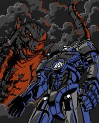 Rule 34 | bad drawr id, bad id, cannon, chest cannon, crossover, directed-energy weapon, drawr, energy cannon, energy weapon, gipsy danger, godzilla, godzilla (2014), godzilla (series), jaeger (pacific rim), kaijuu, legendary pictures, mecha, monster, monsterverse, nao-08, nuclear vortex turbine, oekaki, pacific rim, pan pacific defense corps, robot, science fiction, solo, toho, weapon