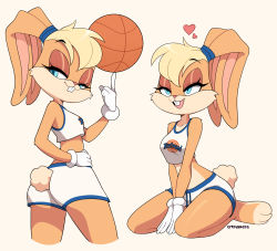 Rule 34 | 1girl, absurdres, aqua eyes, ass, basketball, blonde hair, breasts, cremanata, furry, furry female, half-closed eyes, highres, lola bunny, looney tunes, multiple views, open mouth, rabbit girl, rabbit tail, seiza, sitting, space jam, sportswear, tail