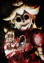 Rule 34 | blonde hair, blood, creepy, mario (series), princess peach, red eyes, super mario bros. 1