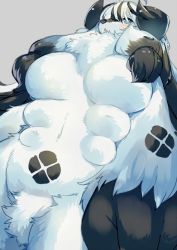 Rule 34 | artist request, blue eyes, dog, extra breasts, furry, white hair